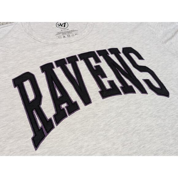 Baltimore Ravens NFL Shirt Men's 47 Brand NWT Size XL Spell Out Team Logo - Picture 2 of 7